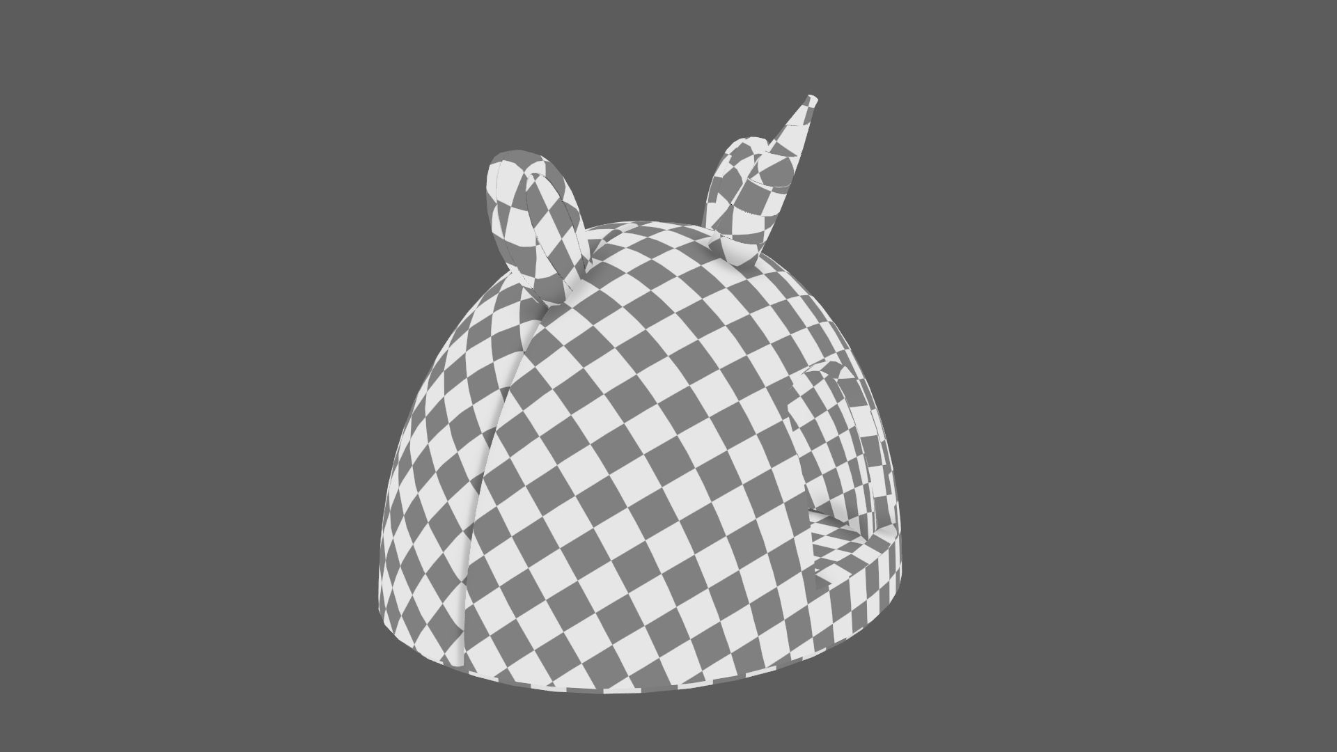 Unicorn Meow Hut Cat Hut Cat Tent Cozy Gray 3D model_20