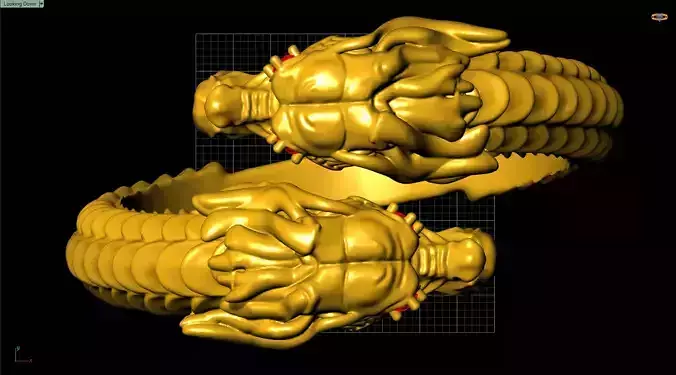 Bracelete Dragao 3D print model