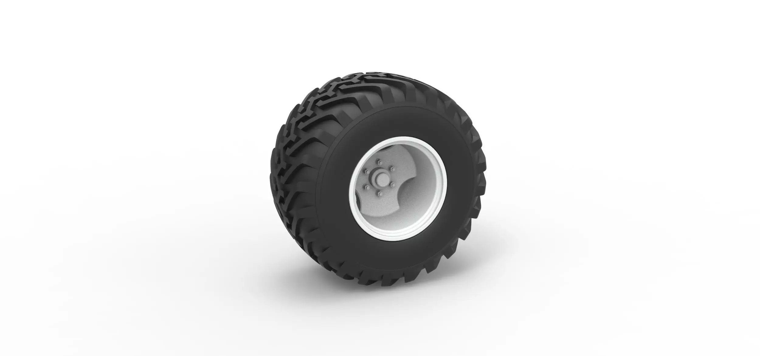 Wheel from vintage monster truck Scale 1 to 25 3D print model