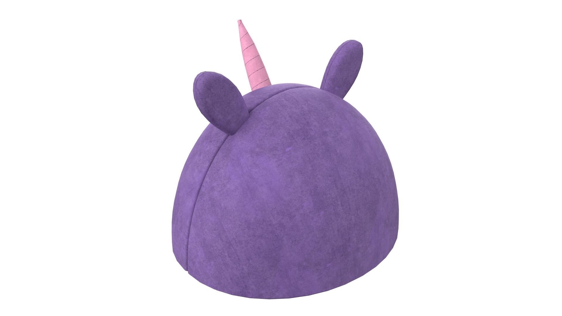 Unicorn Meow Hut Cat Hut Cat Tent Cozy Purple 3D model_3
