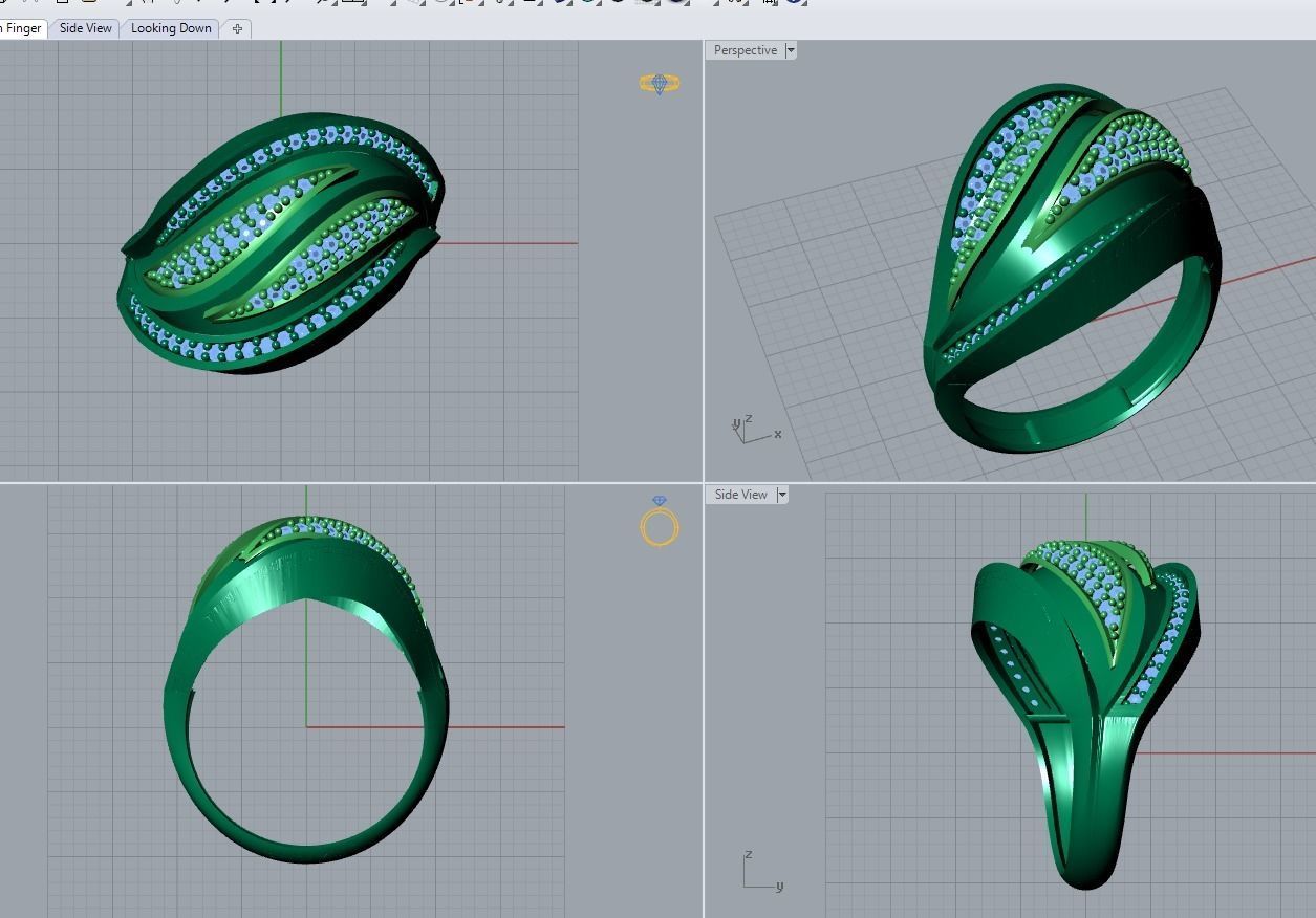 jewelry ring 3D print model_4