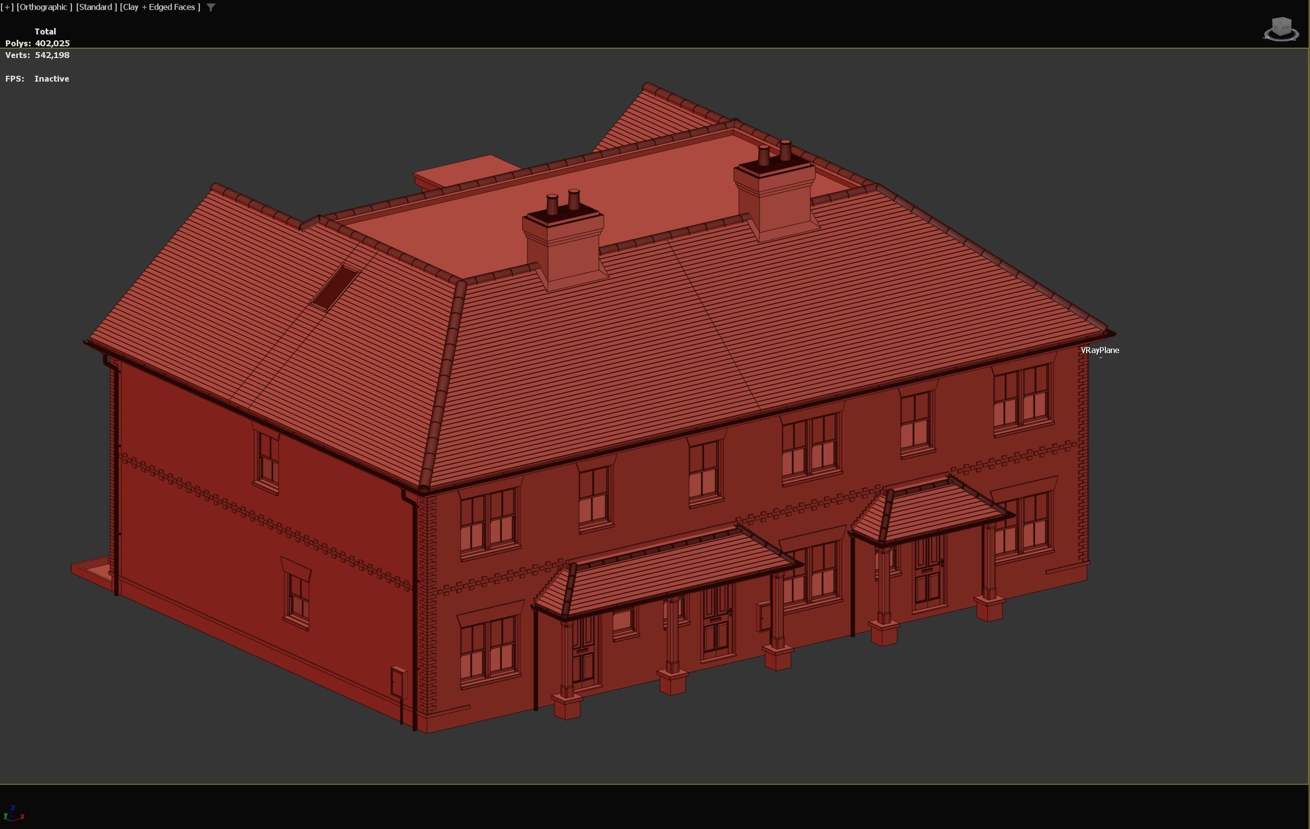 British House Cannon Court Road 3D model_7