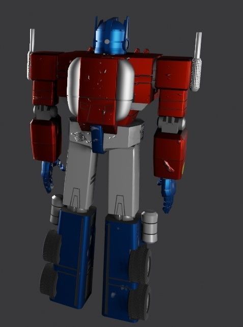 Optimus Prime Free 3D model_2