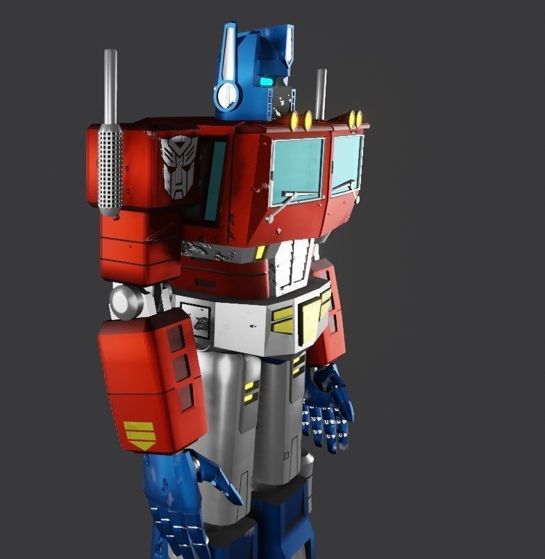 Optimus Prime Free 3D model_4