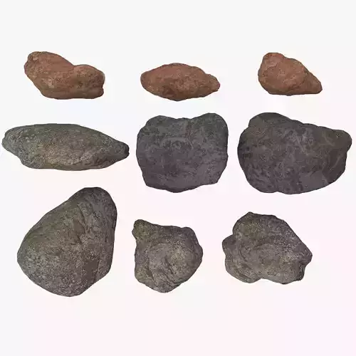 Lowpoly Rock PACK 10