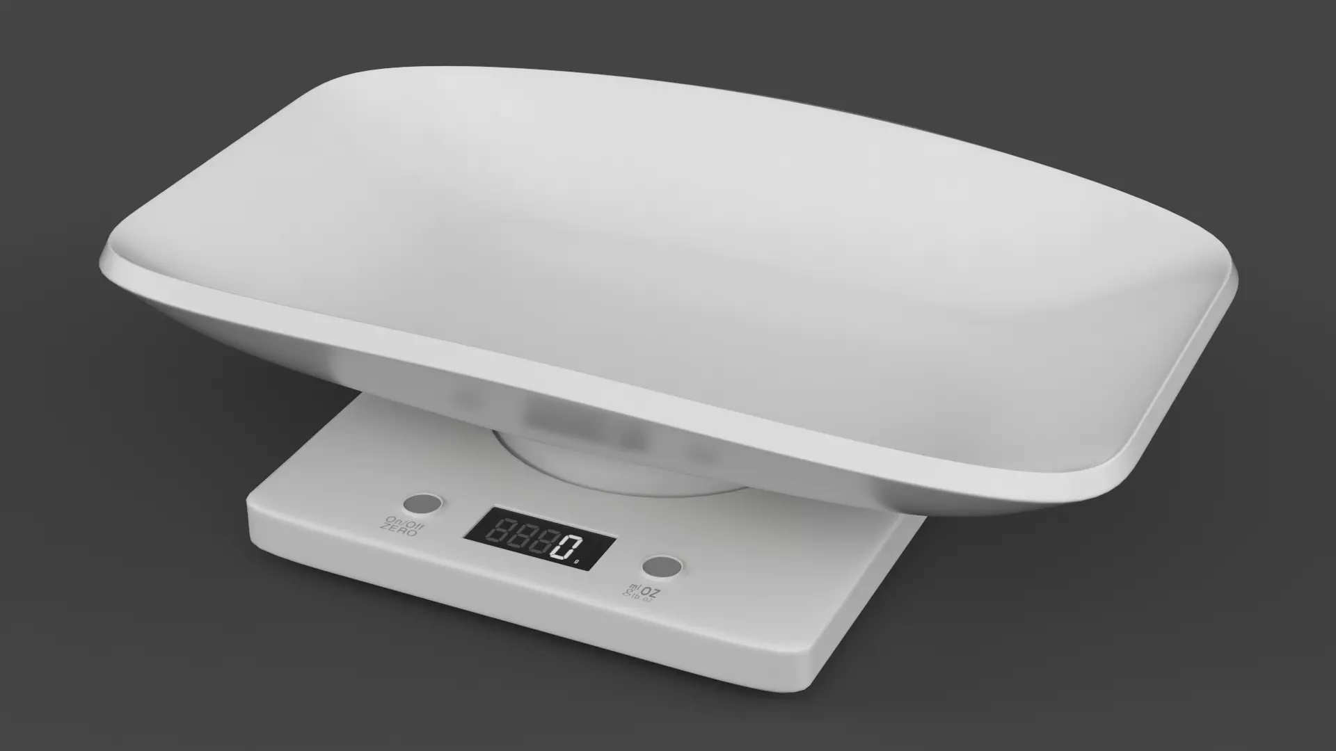 Digital Pet Scale 3D model_0