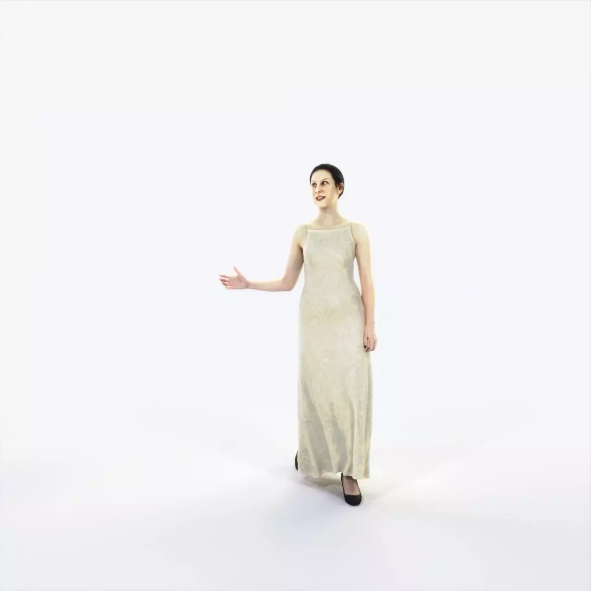 Eternal 17E Couple walking Event Elegant Woman Low-poly 3D model_0