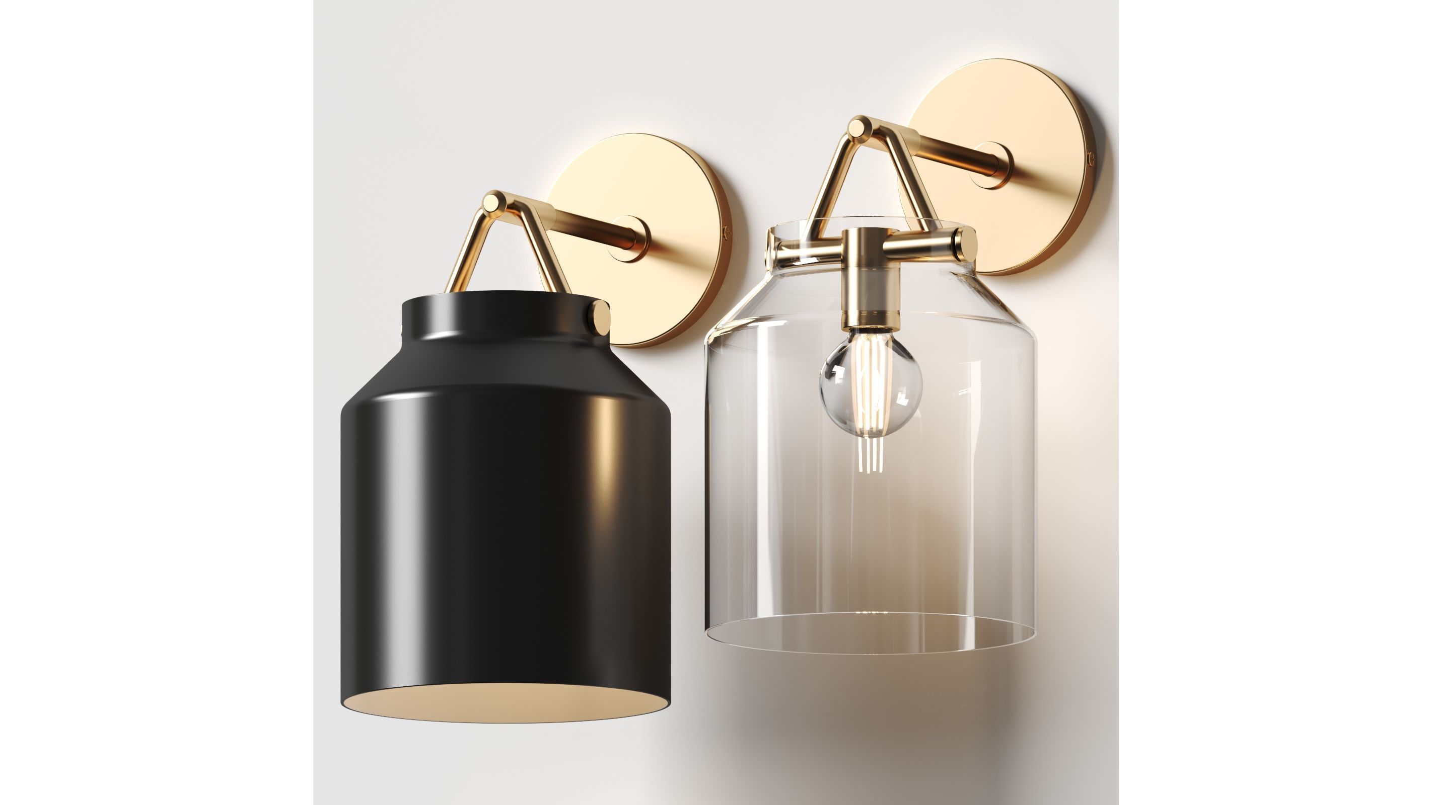 West Elm - Henry Sconce 3D model_1