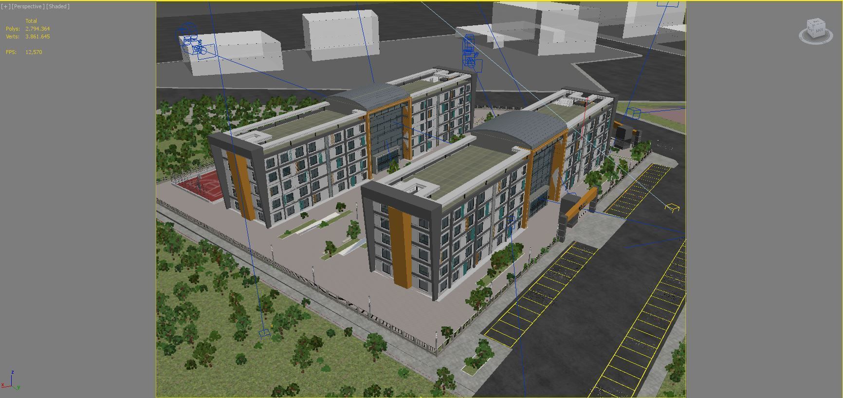 STUDENT DORMITORY 3D model_11