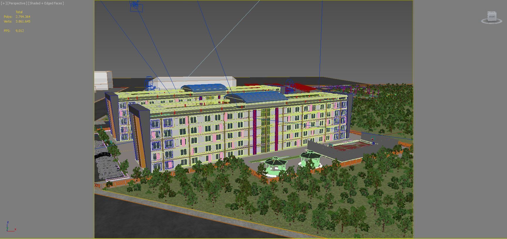STUDENT DORMITORY 3D model_7