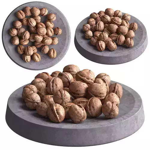 Walnuts in dish 01