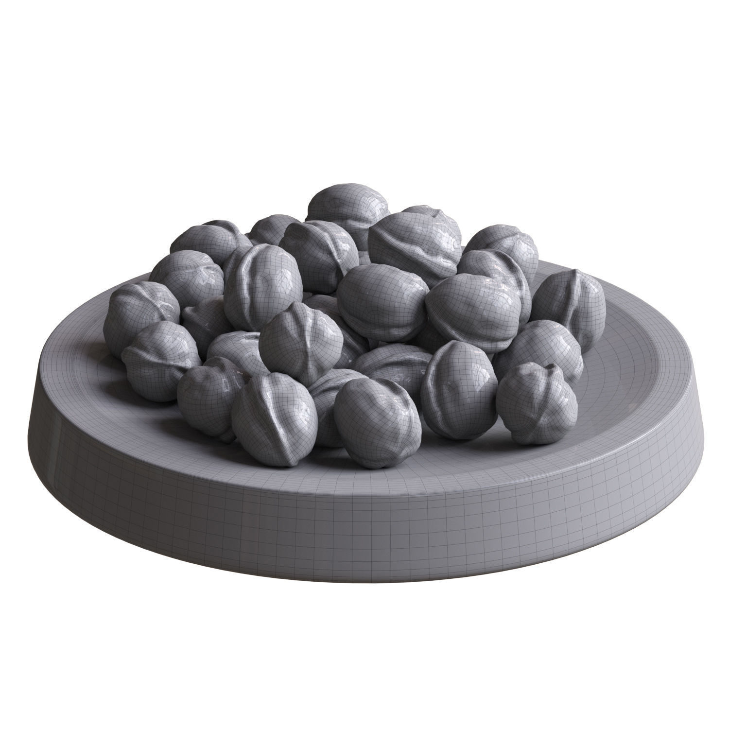 Walnuts in dish 01 3D model_3