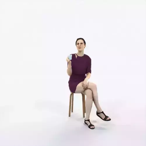 Eternal 21I Summer Drinking Coffee Sitting Casual Woman