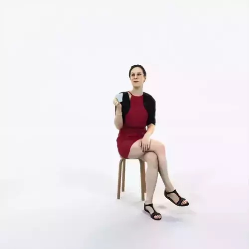 Eternal 21E Summer Drinking Coffee Sitting Casual Woman