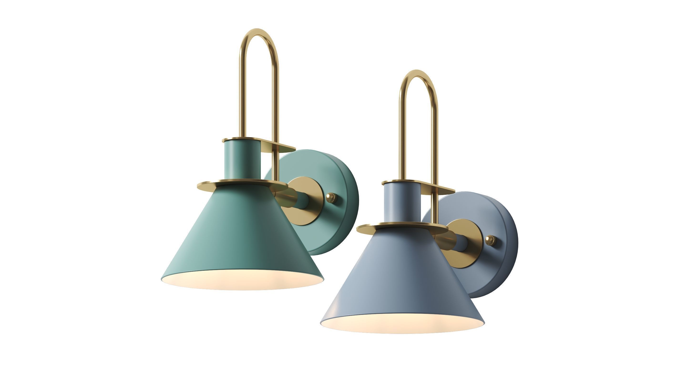 Loadamer MACARON HORN WALL LAMP 3D model_1