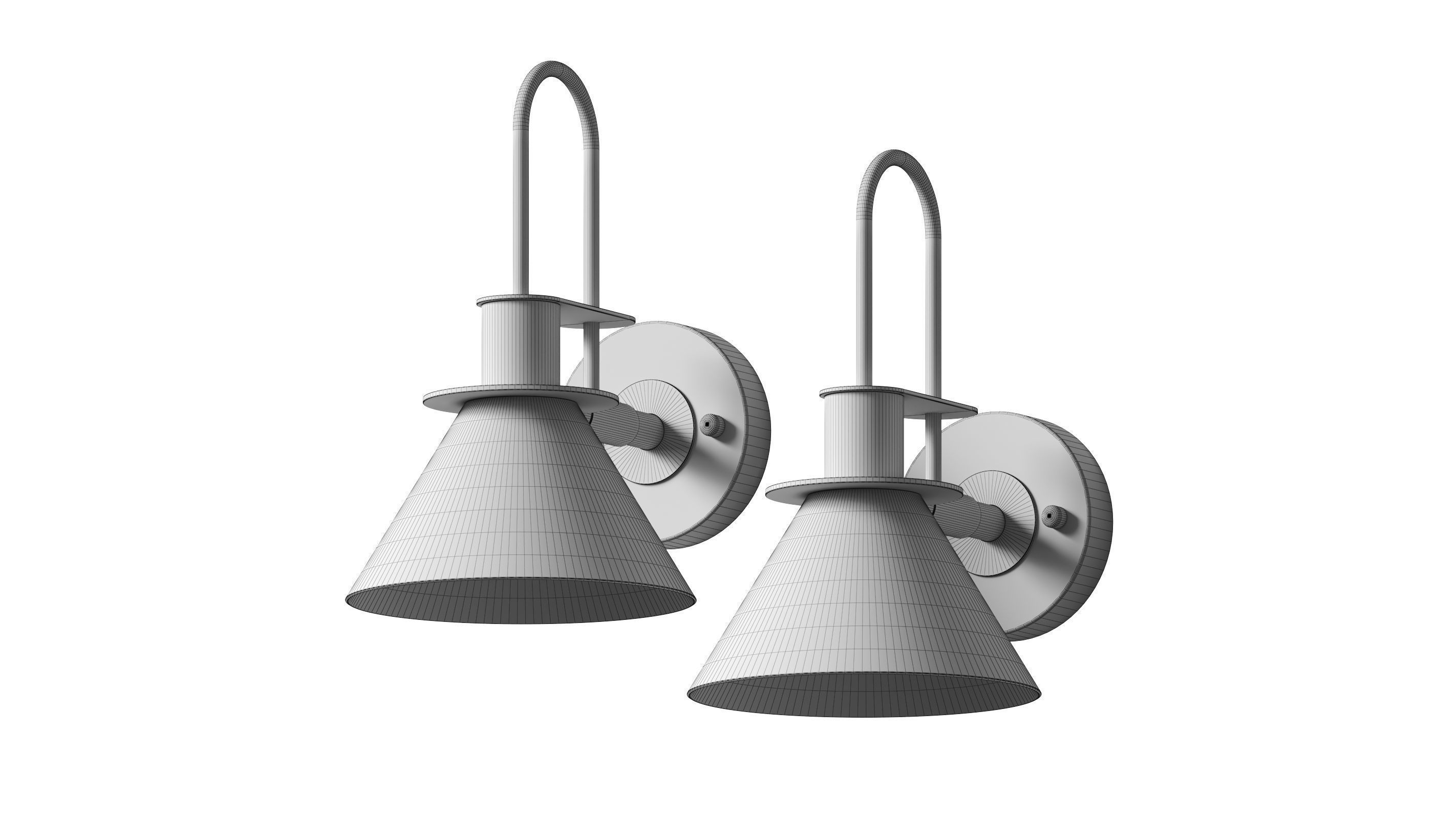 Loadamer MACARON HORN WALL LAMP 3D model_3