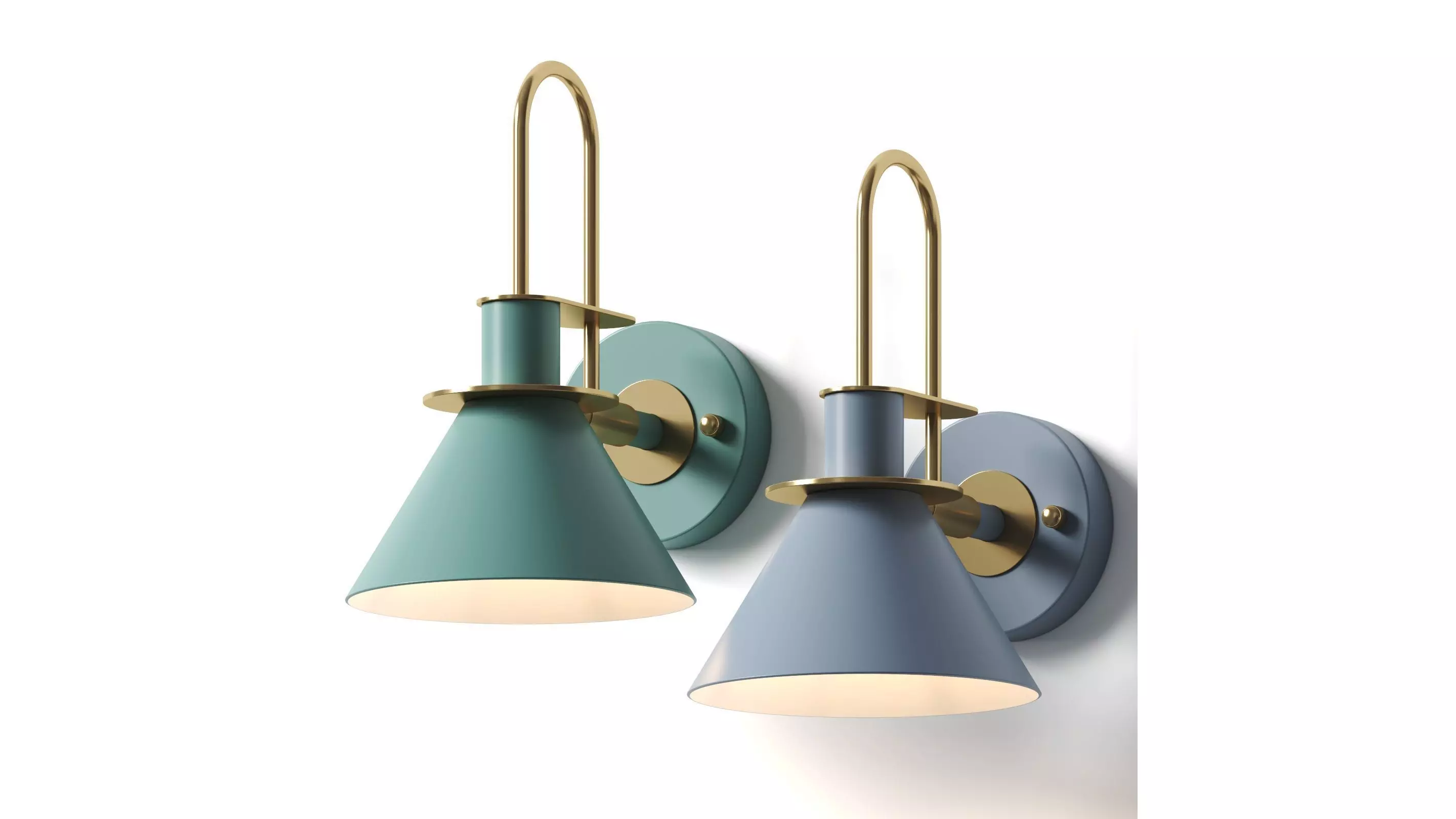 Loadamer MACARON HORN WALL LAMP 3D model_0