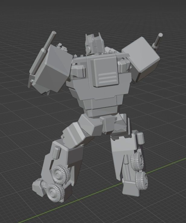 Optimus Prime G1 V1 3D print model_1