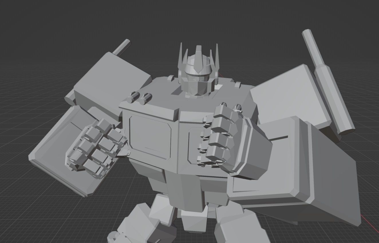 Optimus Prime G1 V1 3D print model_2