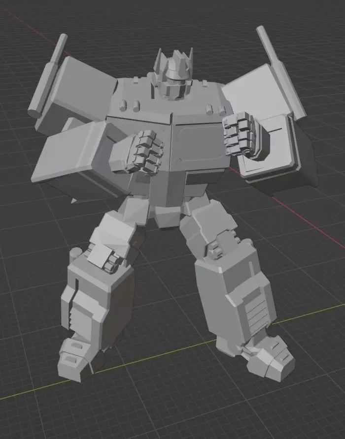 Optimus Prime G1 V1 3D print model_0