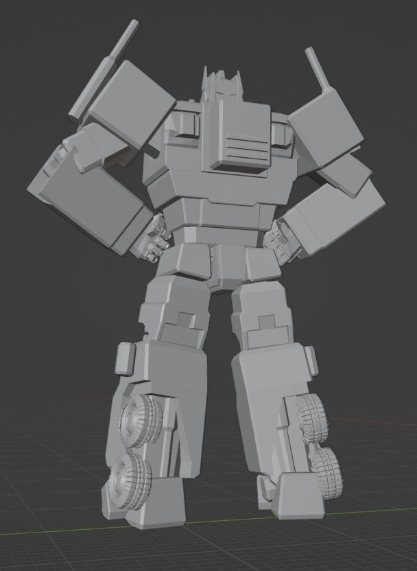 Optimus Prime G1 V2 3D print model_1