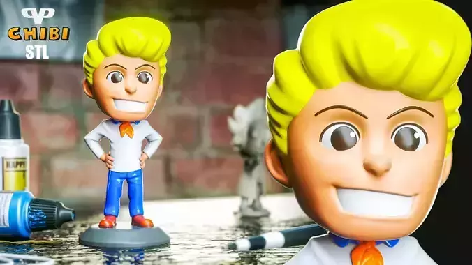 Fred Chibi STL for 3D Printing ChibiSTL 3DXM 3D print model