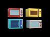 Low poly microwaves Low-poly 3D model_1