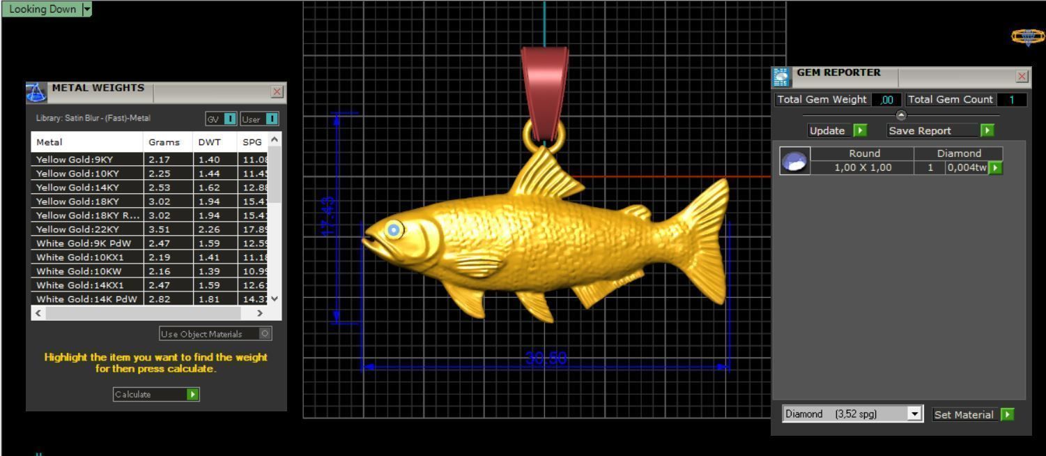 Fish Pendant 3D print model_5