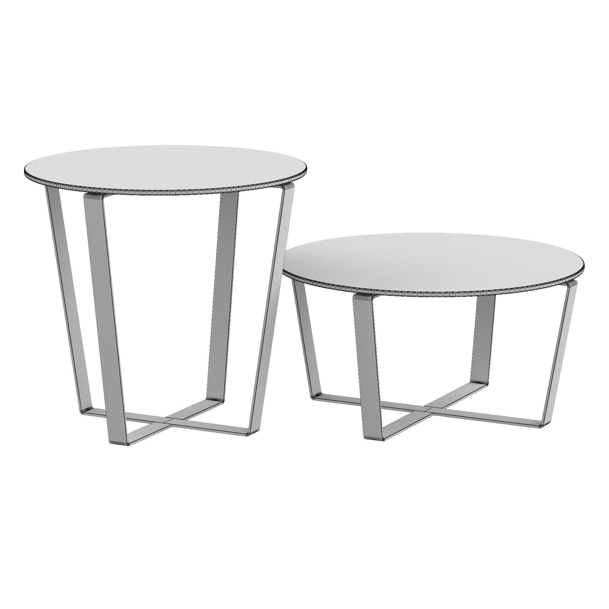 SOHO coffee tables 3D model_3
