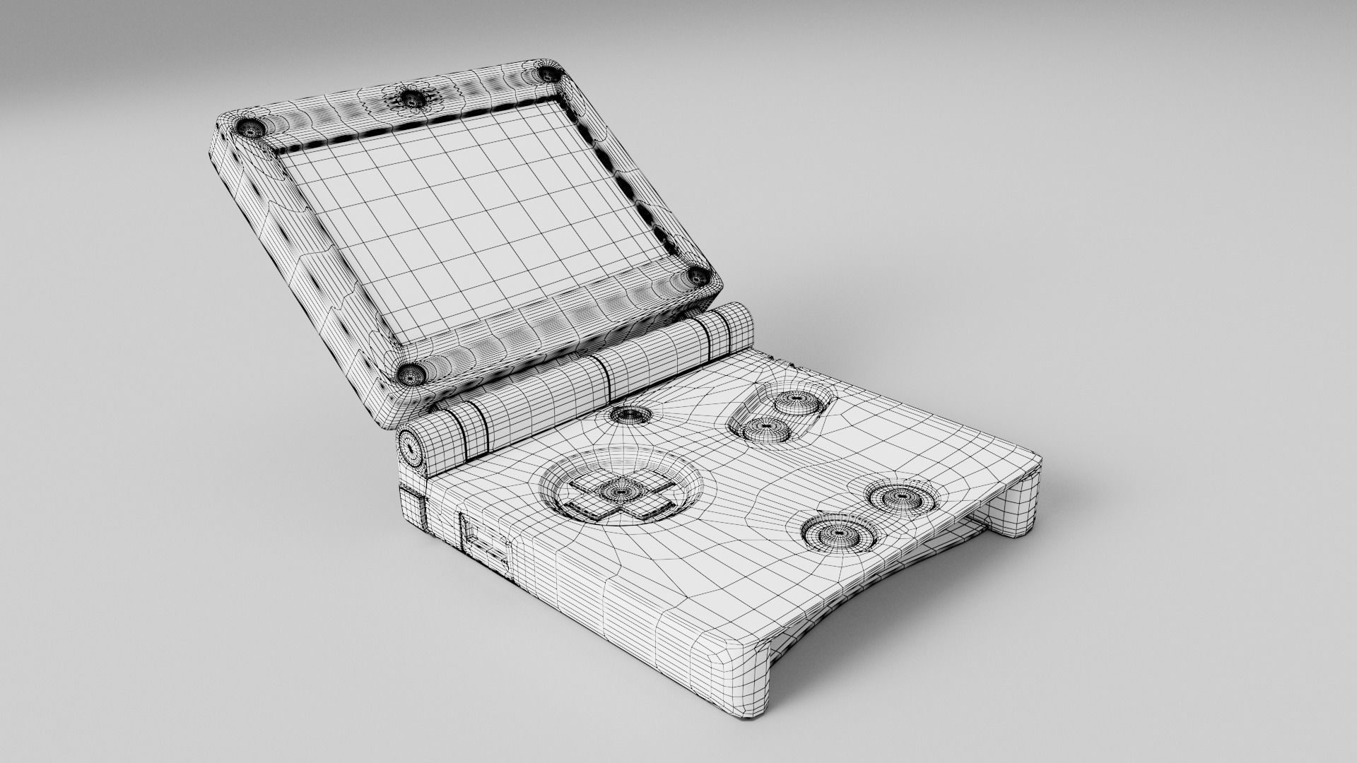 Gameboy Advance SP 10 Colors and One Collector  3D model_10