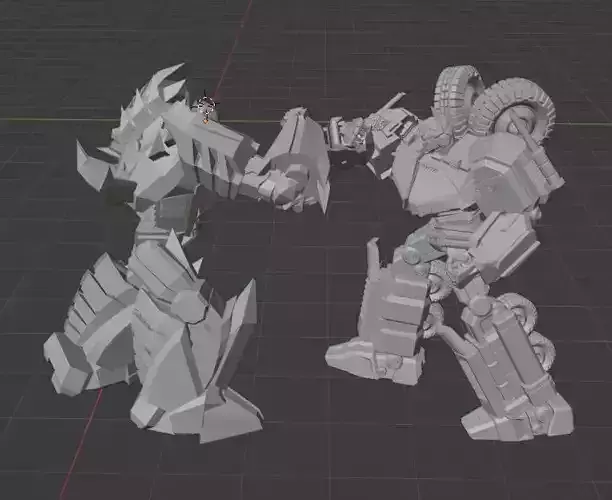 Optimus Prime Vs Megatron FOC 2 3D print model