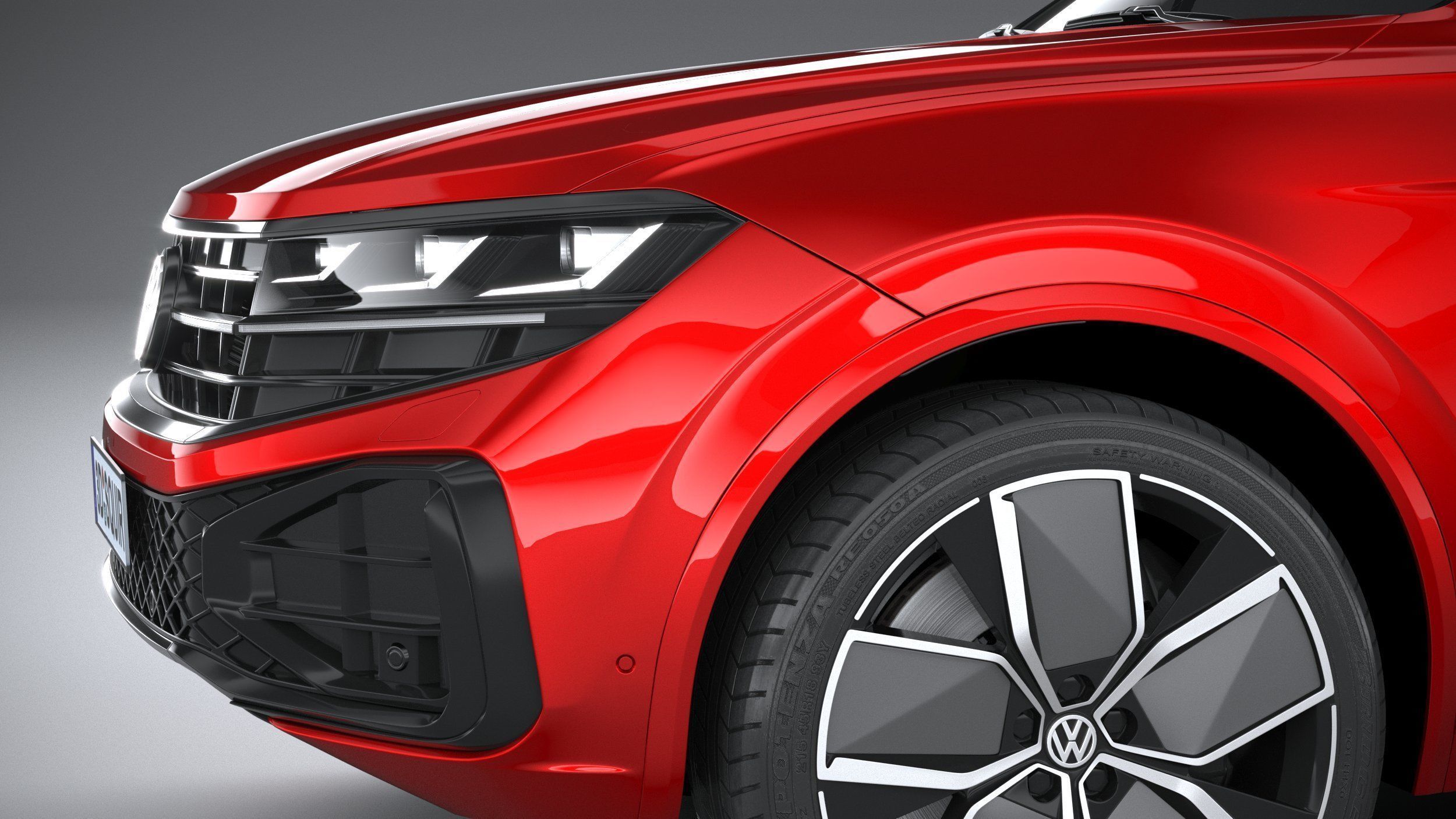 Volkswagen Touareg R-Line 2024 3D model_3