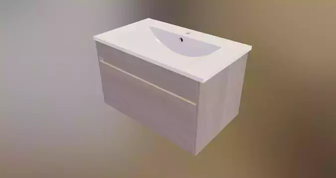 Vanity unit - Banos Low-poly 3D model