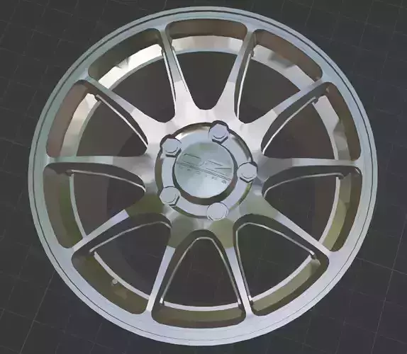 OZ Hyper GT HLT Wheels Rims 3D Print Ready 3D print model