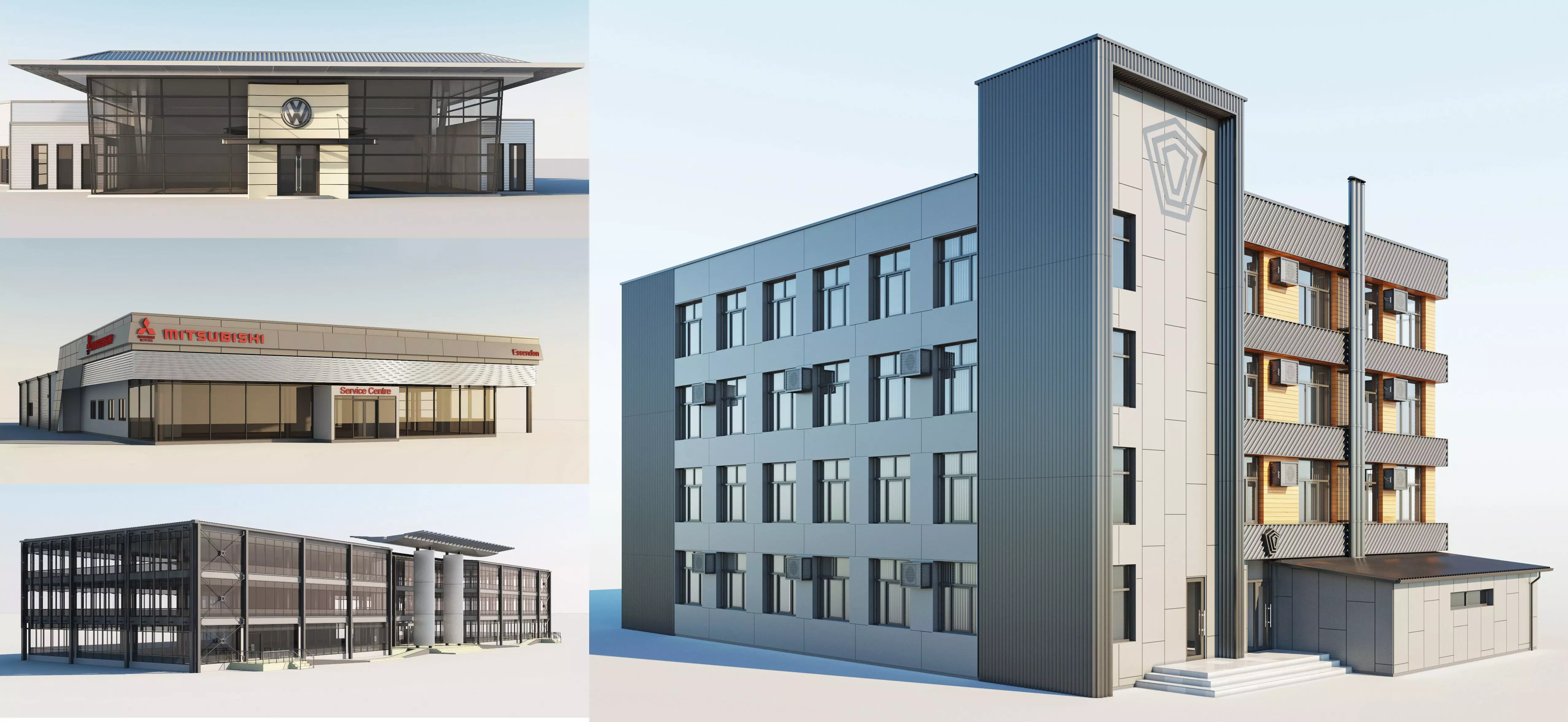 Industrial and office-services 3D Model Pack