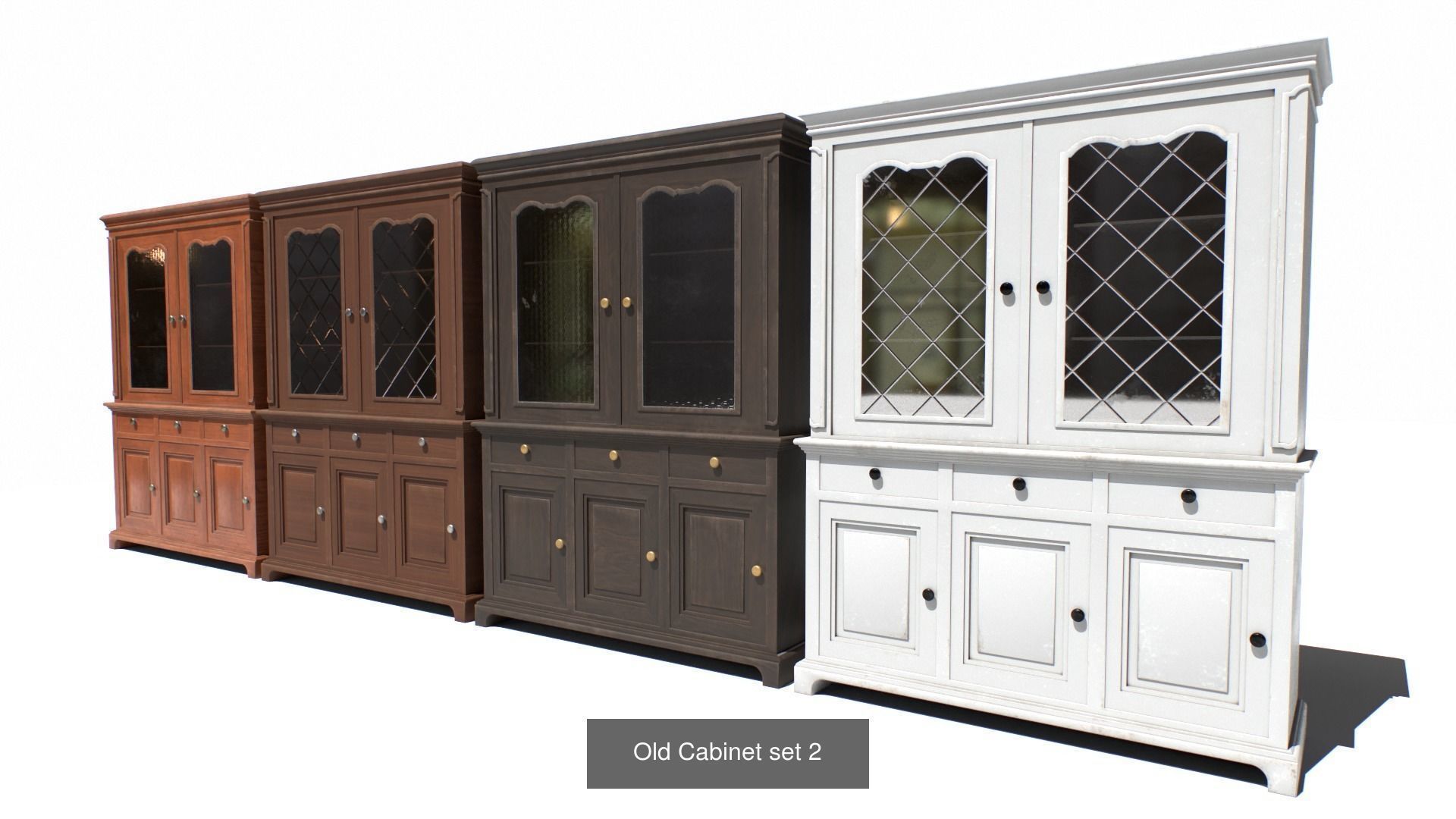 Vintage Furniture Pack 3D Model Collection_2