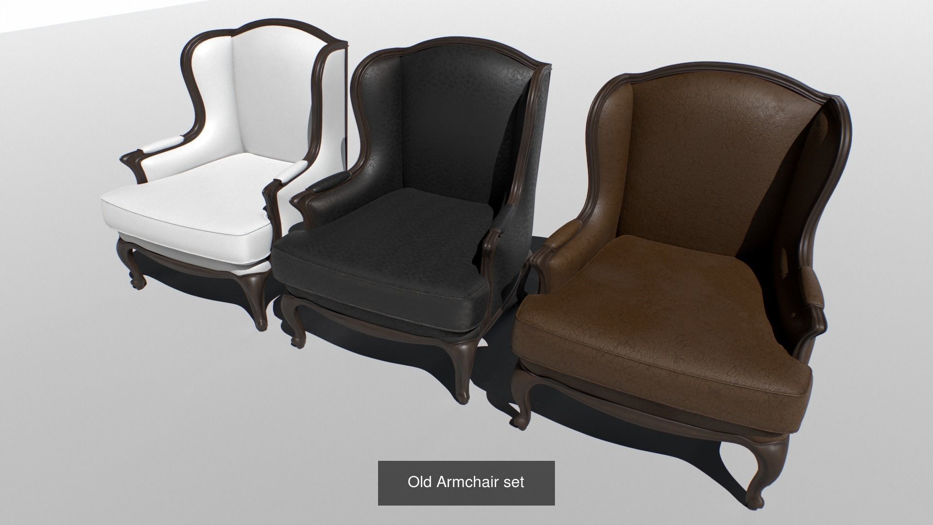Vintage Furniture Pack 3D Model Collection_4
