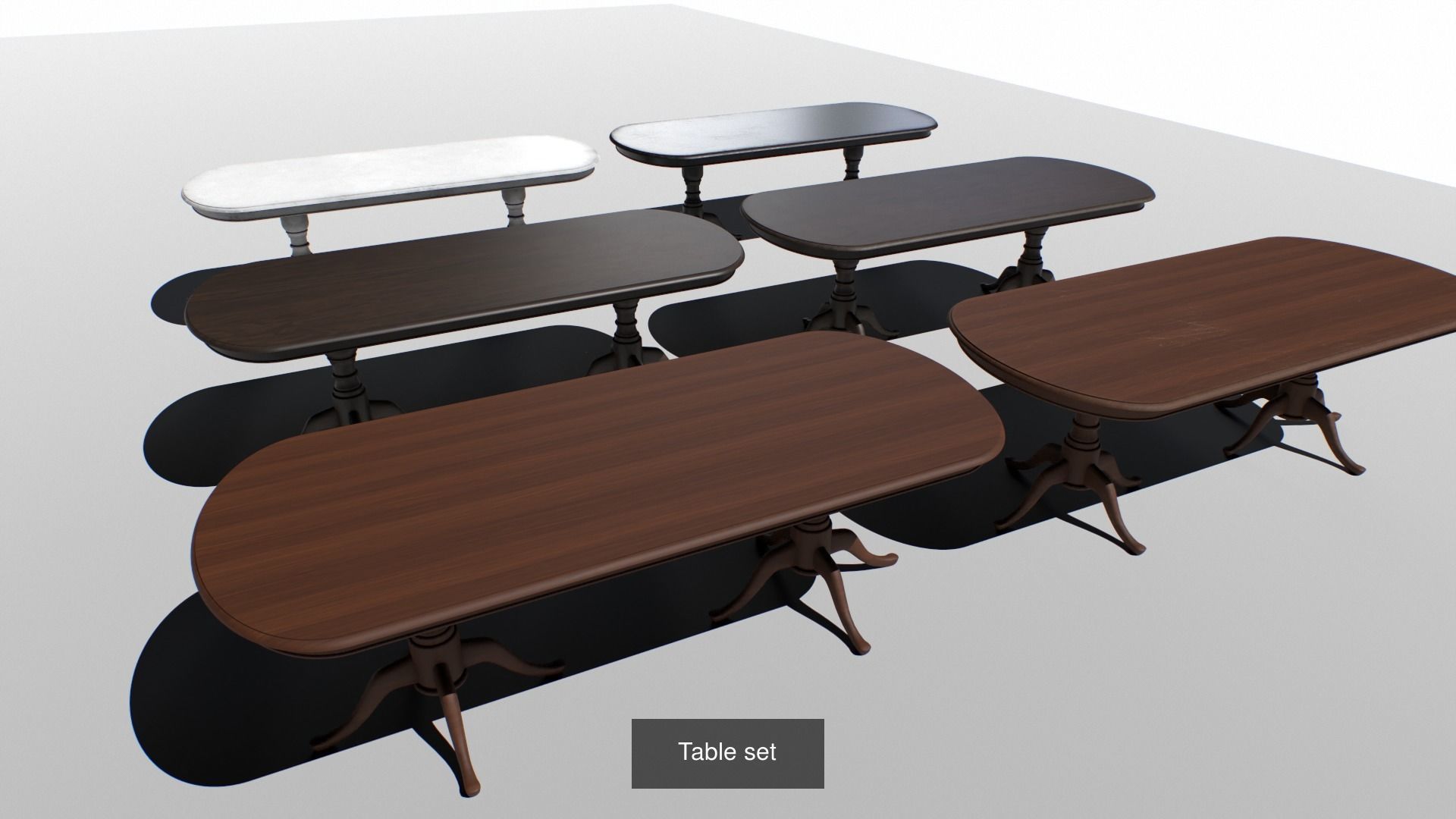 Vintage Furniture Pack 3D Model Collection_9