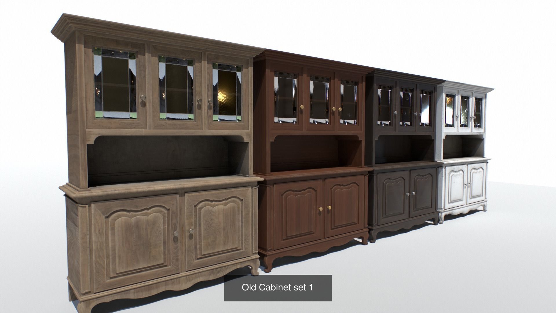 Vintage Furniture Pack 3D Model Collection_1