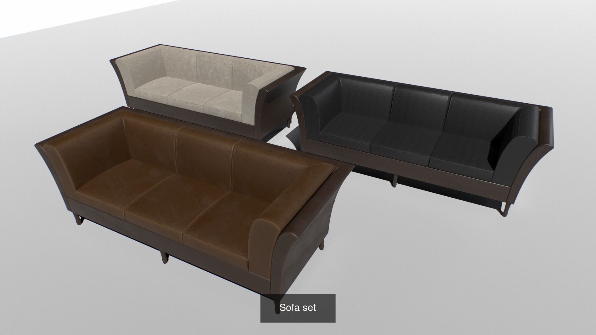 Vintage Furniture Pack 3D Model Collection_8