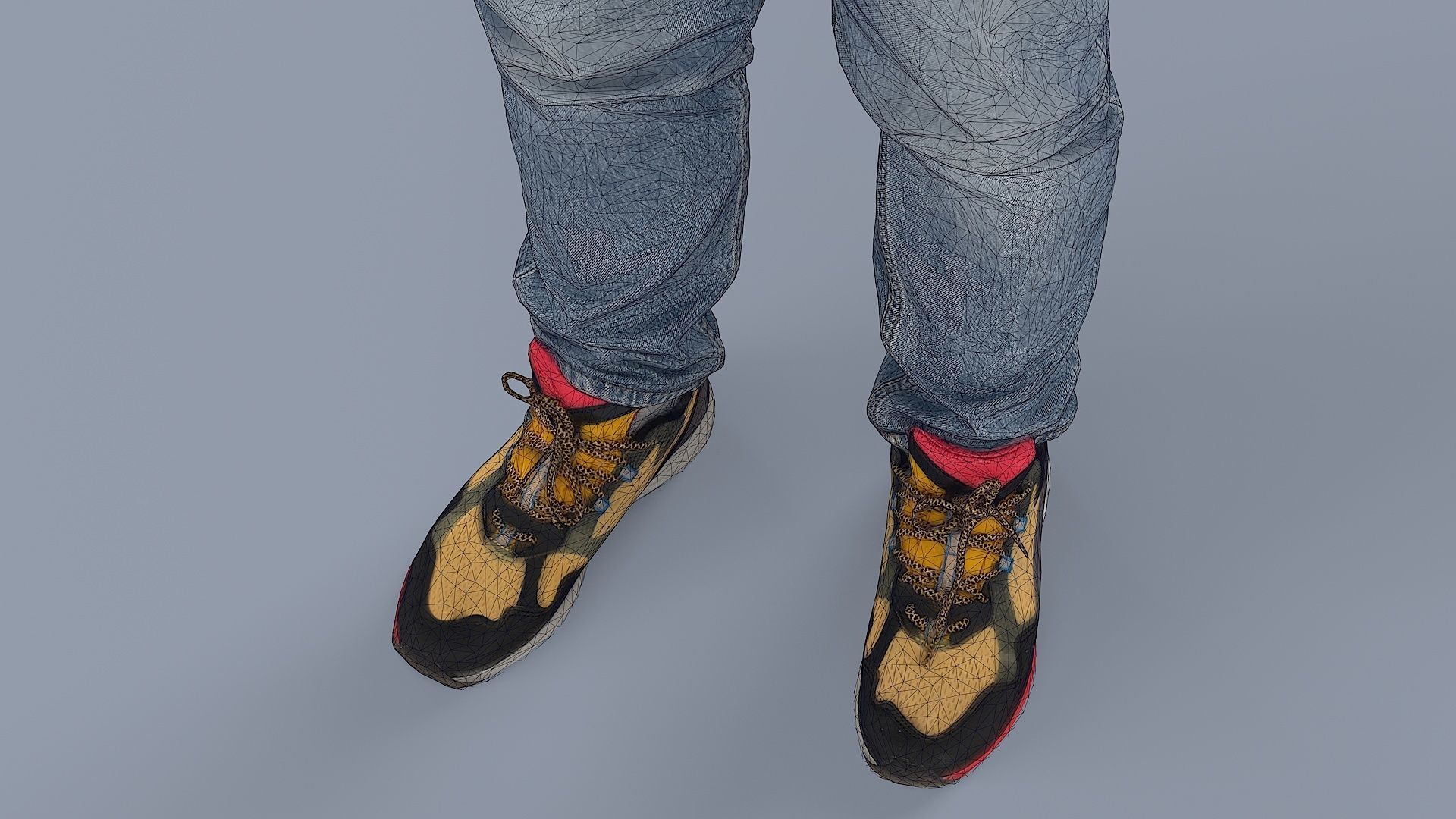 Questioning Reality Surprised Guy in White Sweatshirt 3D model_12