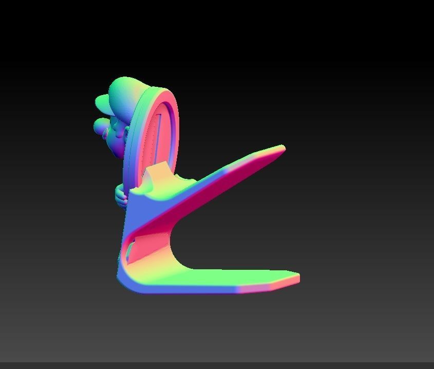 Super mario nintendo switch pro controller holder 3D print model_2