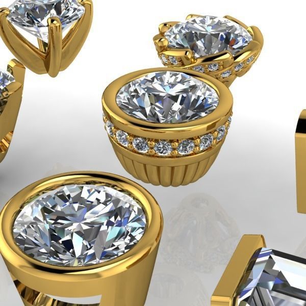 Latest designer popular Heads findings jewelry assorted various  3D print model_25