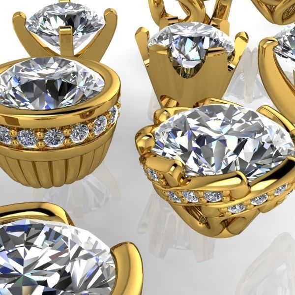 Latest designer popular Heads findings jewelry assorted various  3D print model_1