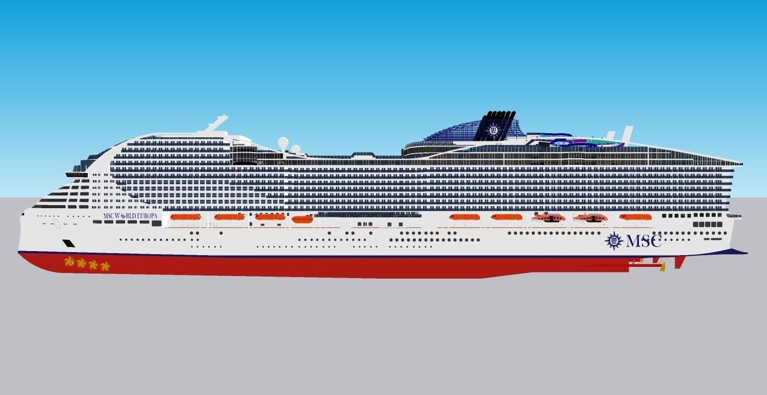 MSC WORLD EUROPA 3D model_10