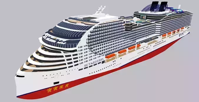 MSC WORLD EUROPA 3D model