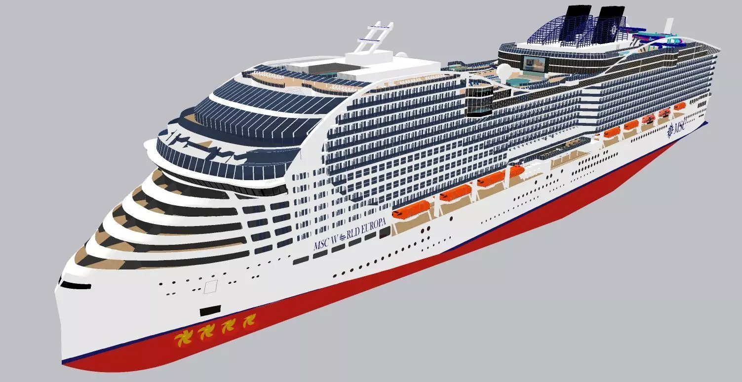 MSC WORLD EUROPA 3D model_0