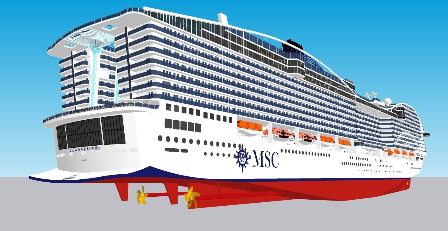 MSC WORLD EUROPA 3D model_6
