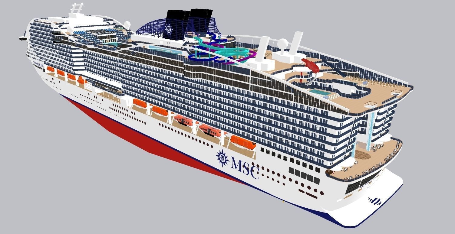 MSC WORLD EUROPA 3D model_9