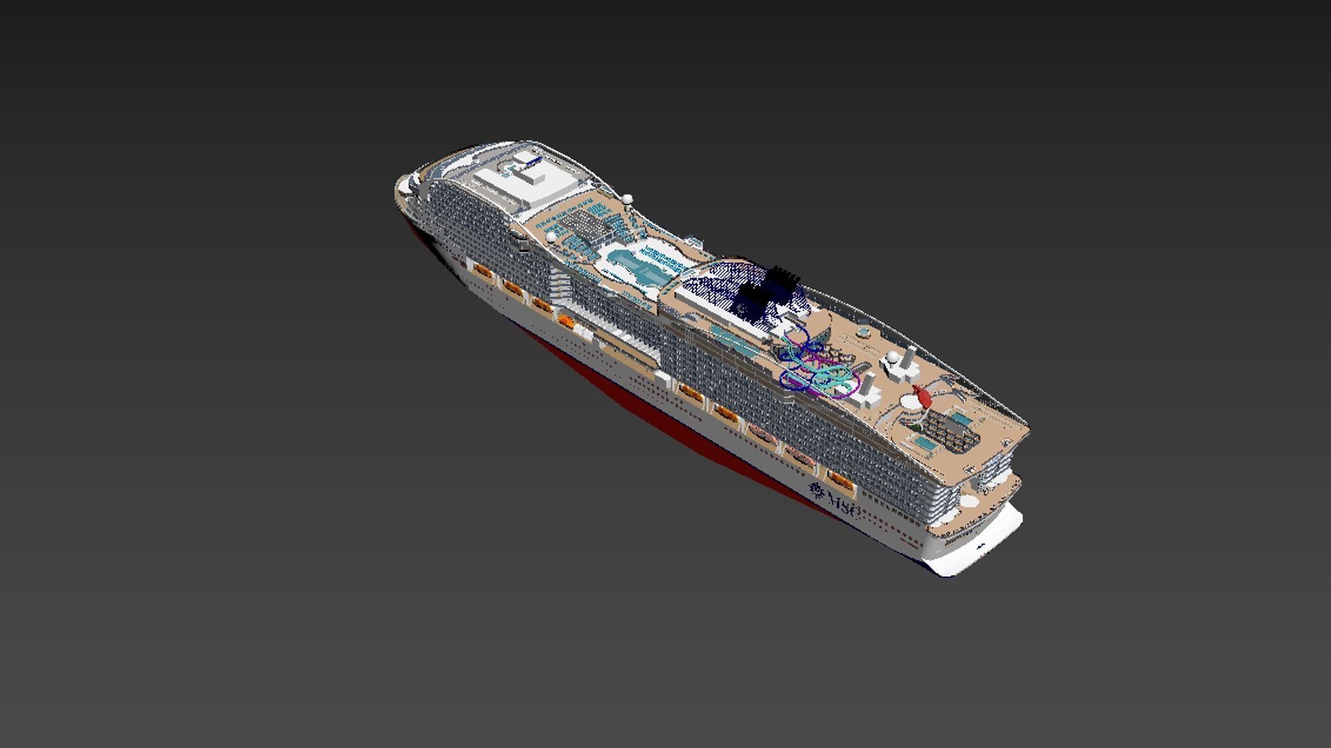 MSC WORLD EUROPA 3D model_12
